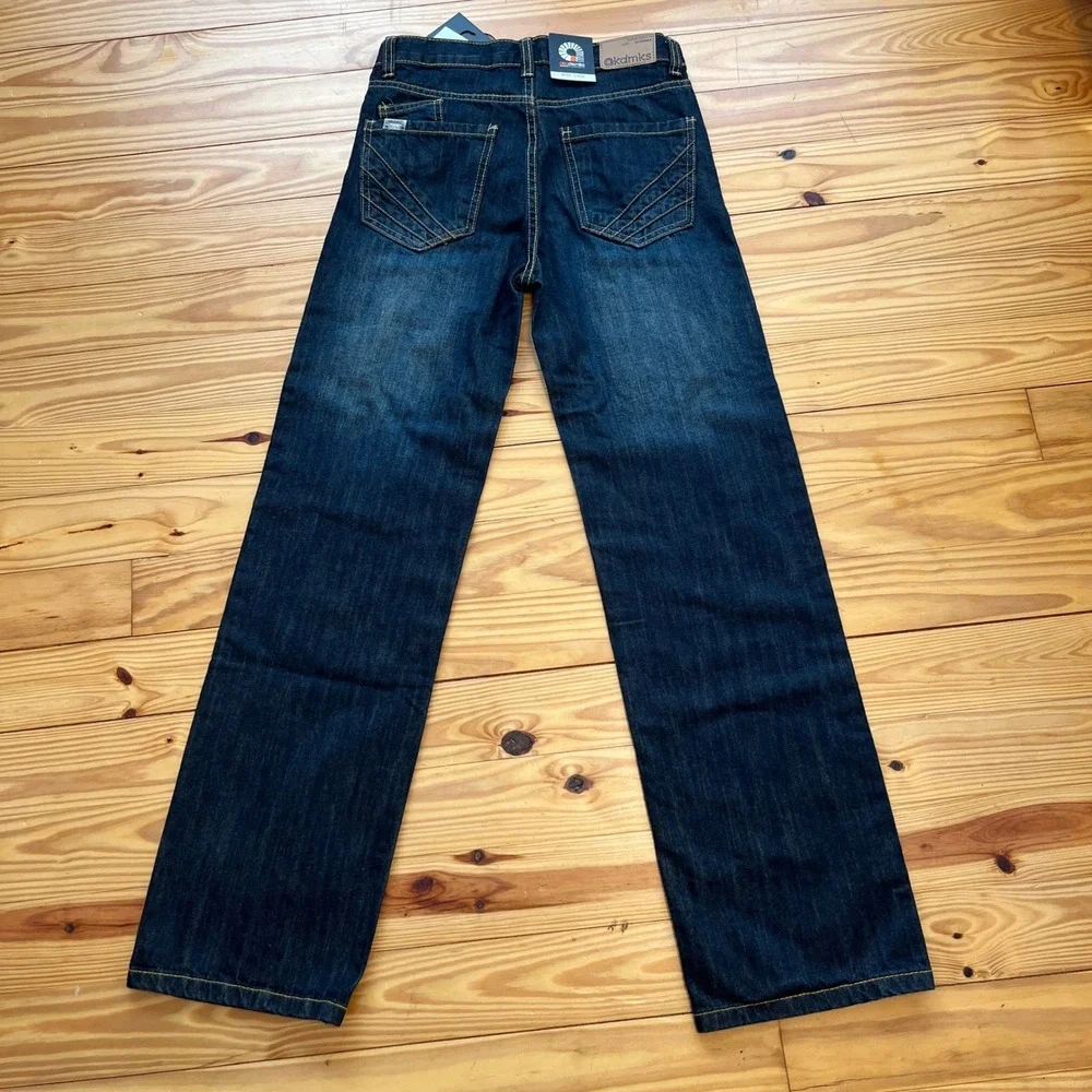 Akademiks Youth‎ Boys Jeans Size 16 Dark Wash Denim Pants Streetwear NWT